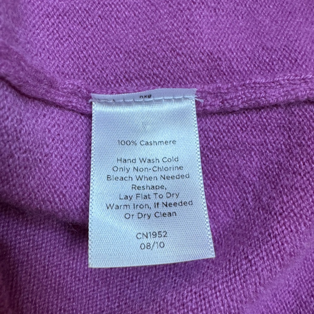 Talbots Pink Button-Front V-Neck Cardigan - Picture 8 of 10